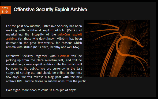 OffSec Exploit Archive